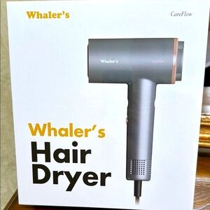 New Whaler’s Careflow Hair Dryer with digital display, Negative Ion & cool shot.